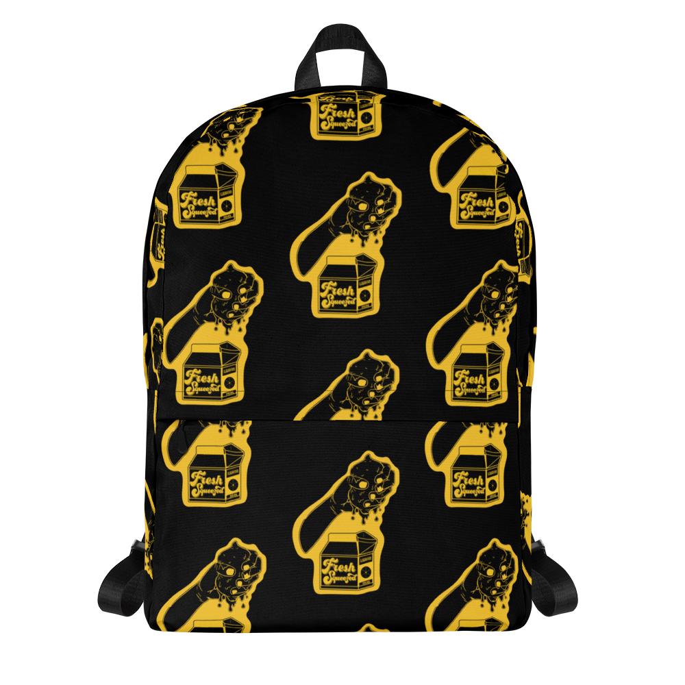 Fresh Squeezed Pattern Backpack - Black/Yellow