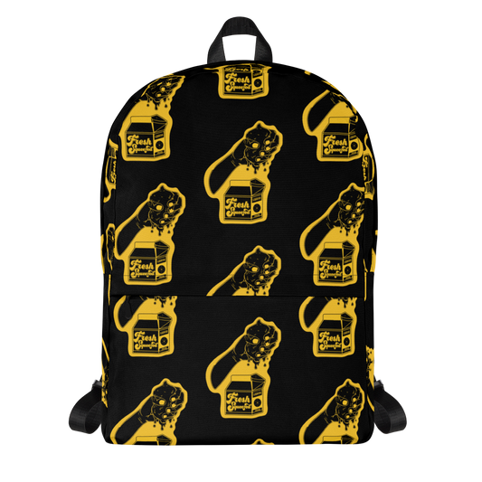 Fresh Squeezed Pattern Backpack - Black/Yellow