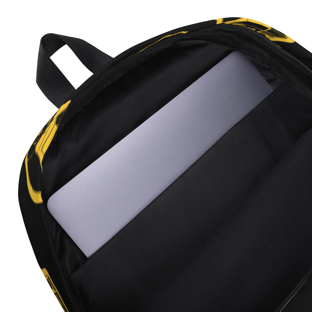 Fresh Squeezed Pattern Backpack - Black/Yellow