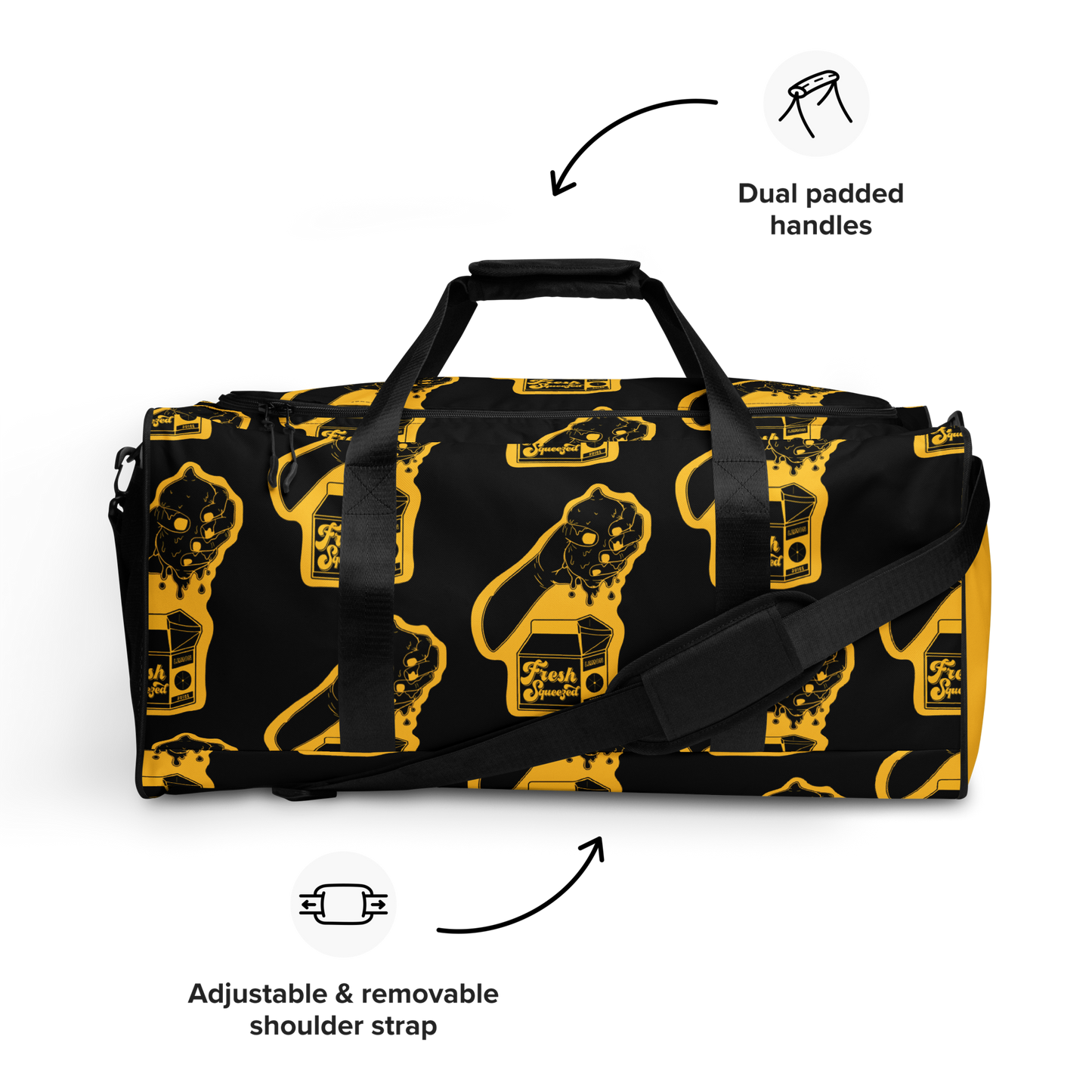 Fresh Squeezed Pattern Duffle Bag