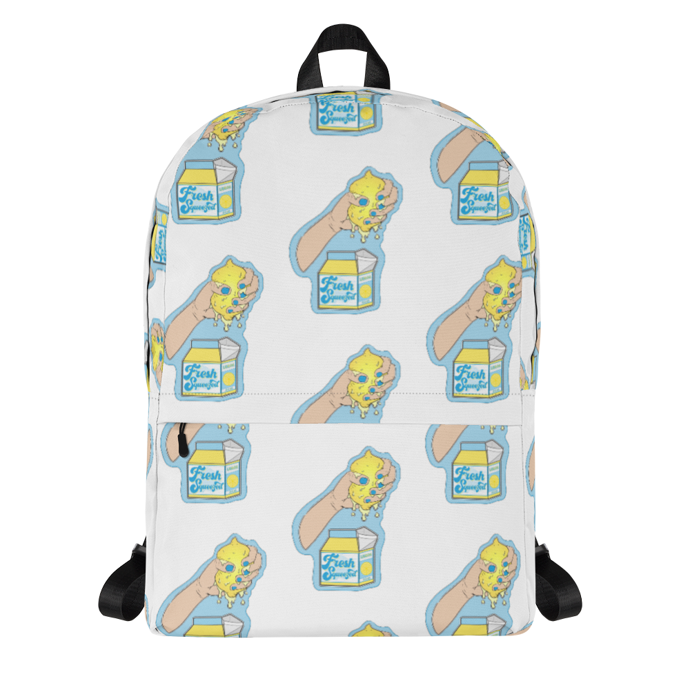 Fresh Squeezed Pattern Backpack - White