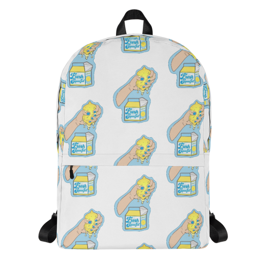 Fresh Squeezed Pattern Backpack - White