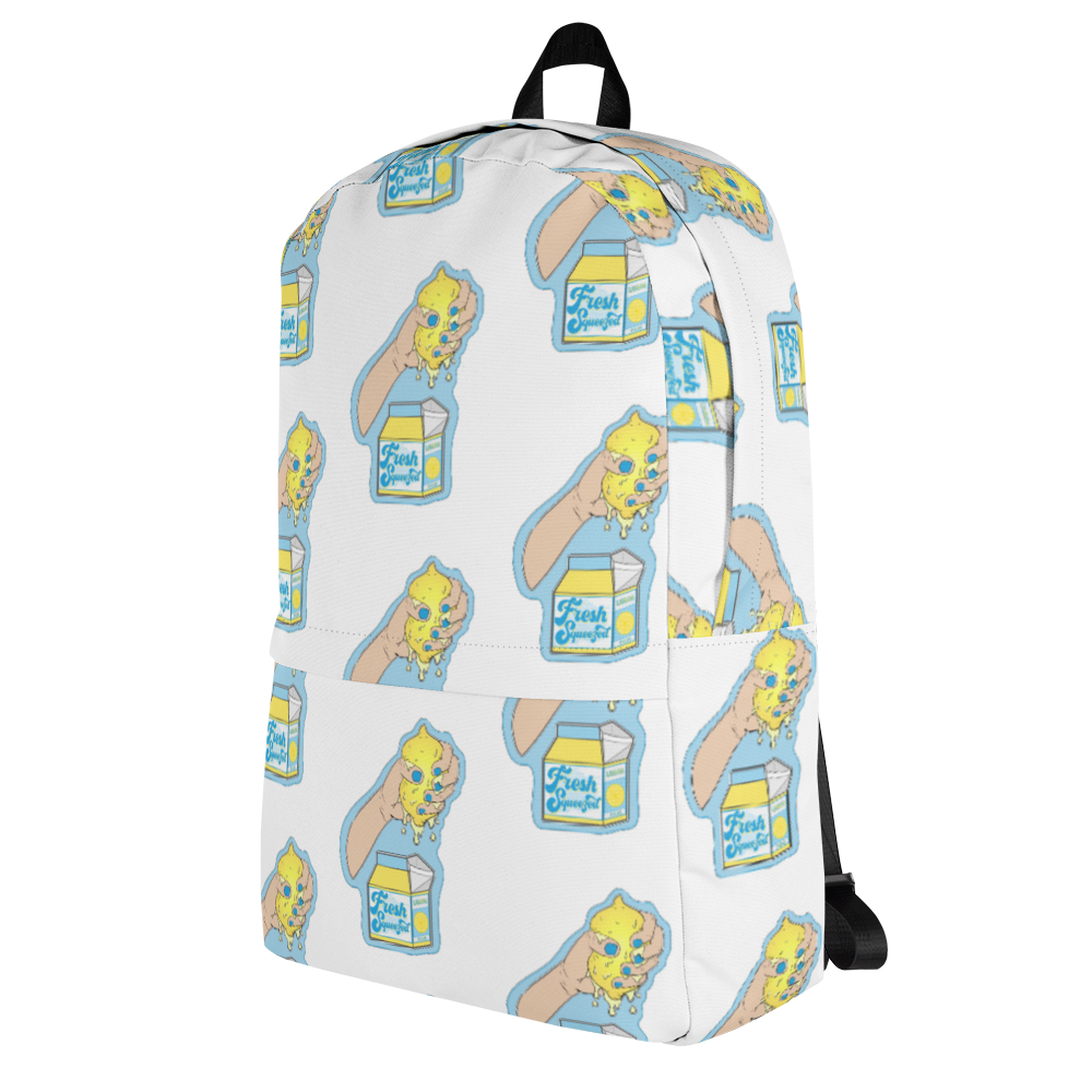 Fresh Squeezed Pattern Backpack - White