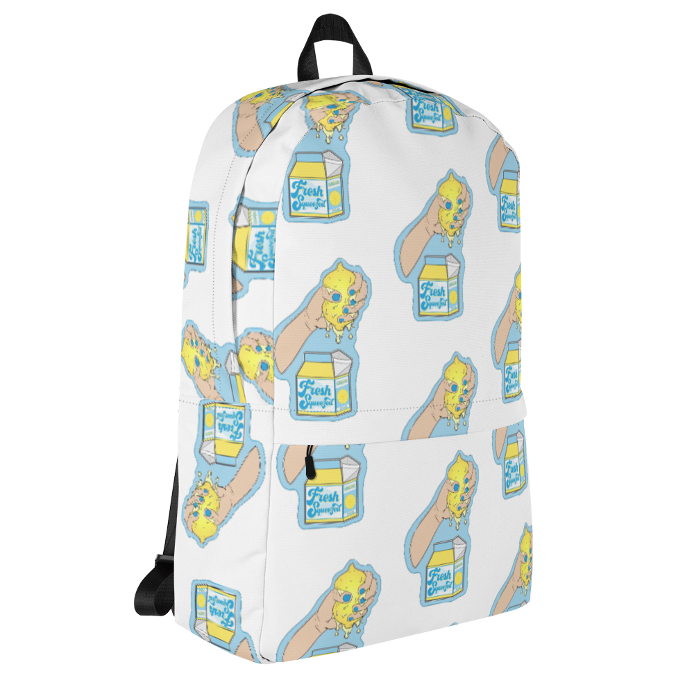 Fresh Squeezed Pattern Backpack - White