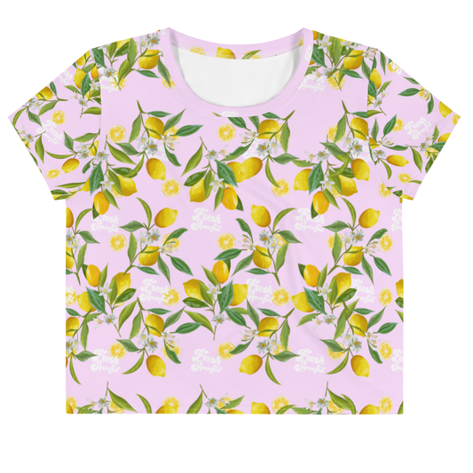 Fresh Squeezed Lemons Crop Top