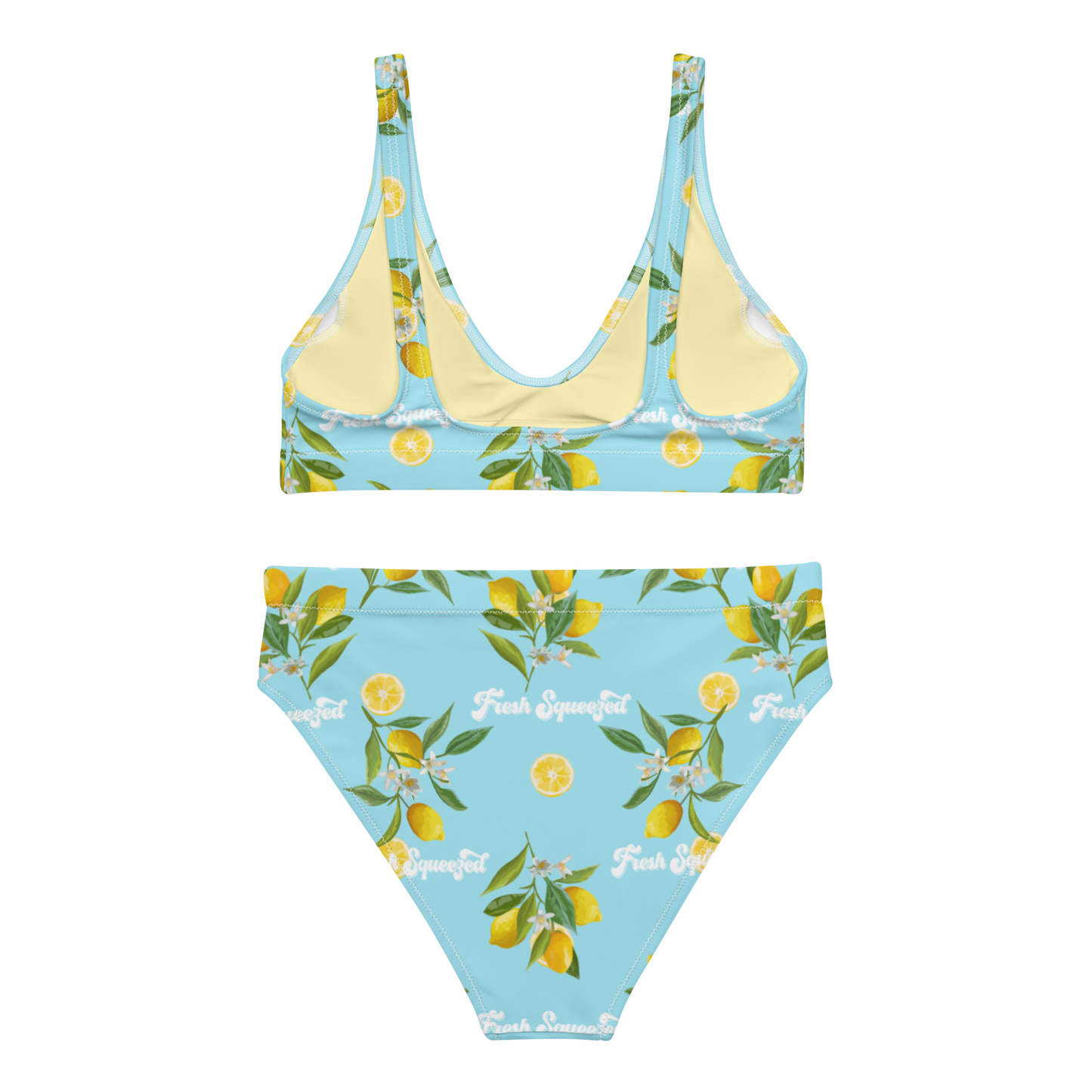 Fresh Squeezed Lemons High-Waisted Bikini