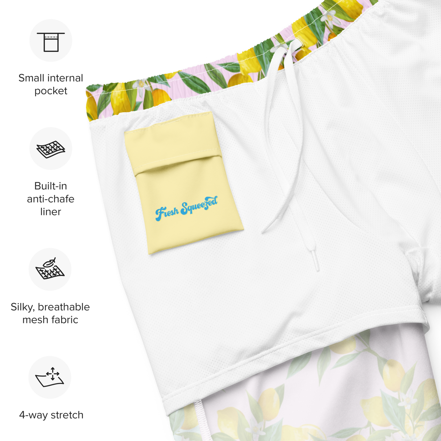 Fresh Squeezed Lemons Swim Trunks