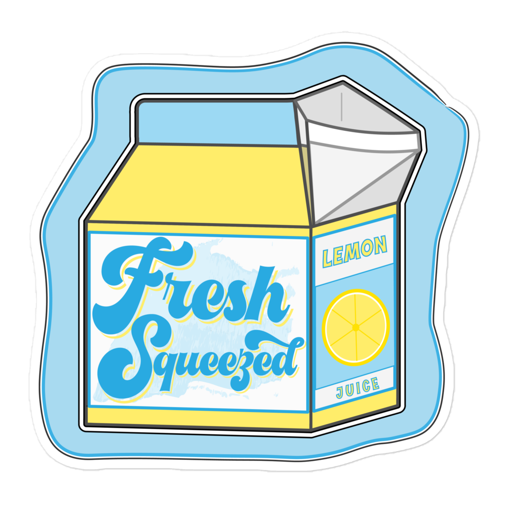 Fresh Squeezed Juicebox Vinyl Sticker - 5inch